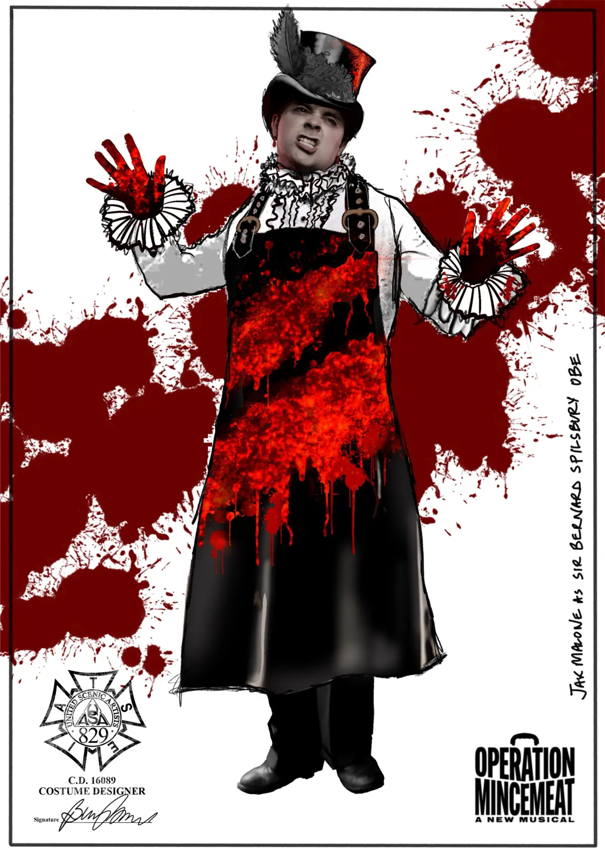 5. Ben Stones Operation Mincemeat Sir Bernard Spilsbury Costume Drawing 5. Ben Stones Operation Mincemeat Sir Bernard Spilsbury Costume Drawing